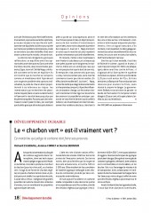 Le « charbon vert » est-il vraiment vert ?