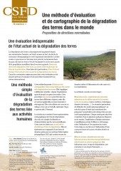 Une méthode d’évaluation et de cartographie de la dégradation des terres dans le monde