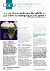 Le projet africain de Grande Muraille Verte