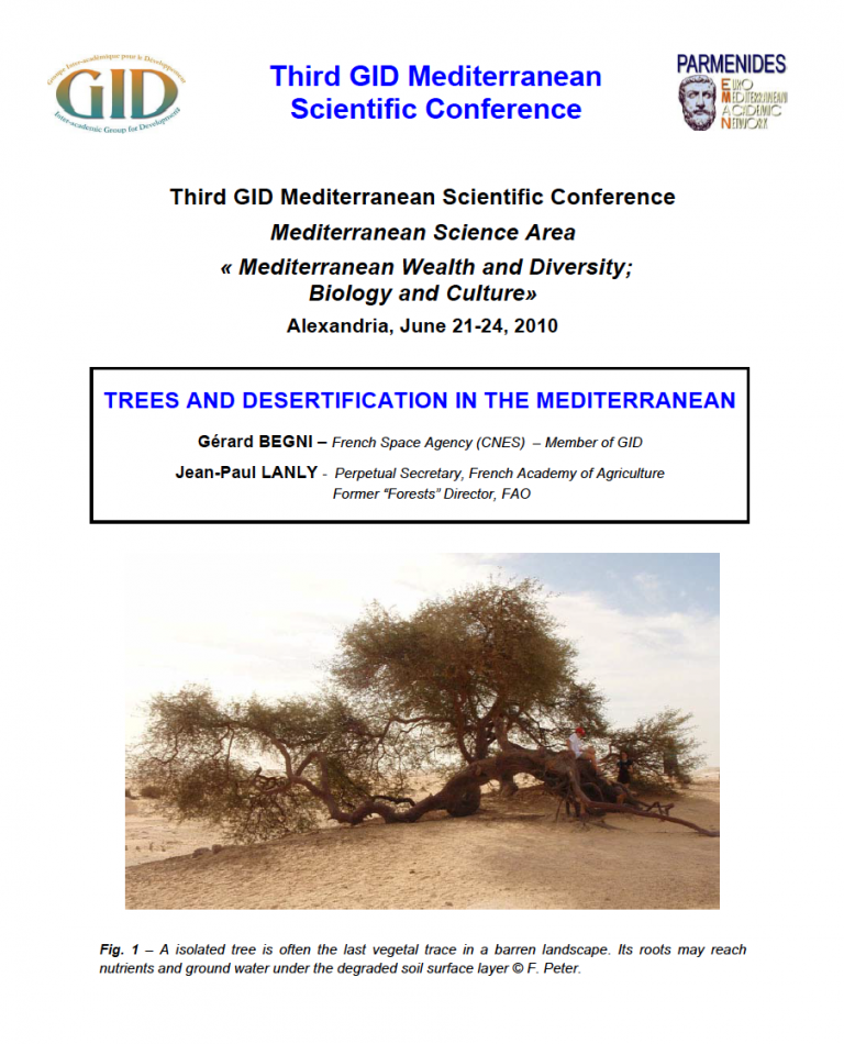 Trees and desertification in the Mediterranean